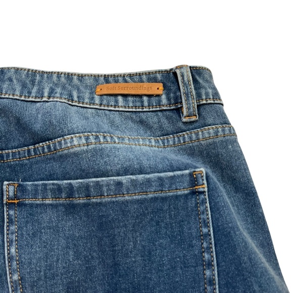 Soft Surroundings NWT Women’s Fly Front Straight Ultimate Denim Jeans Size‎ 14 - Picture 7 of 10